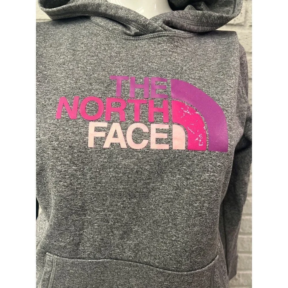 The North Face Girls Gray Hoodie Sweater Size XL